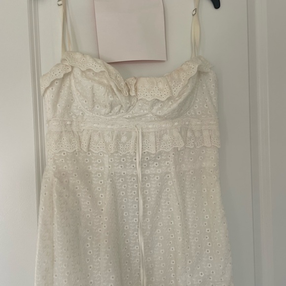 House of CB Ivory Ruffle Maxi Skirt - Picture 5 of 11